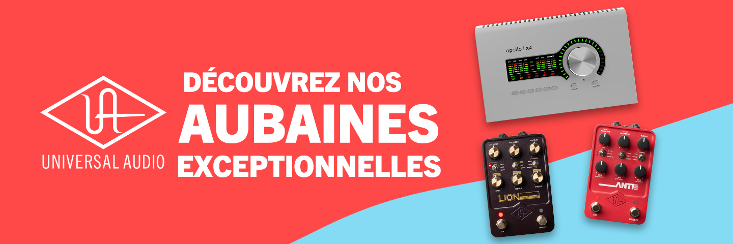 Profitez d��normes rabais sur les produits Universal Audio